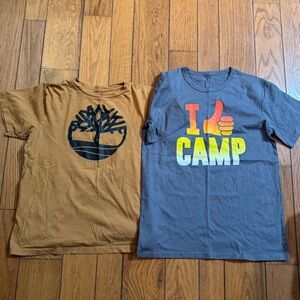 Timberland Brown and Gray Children’s Place Kids Tees - Size 14
